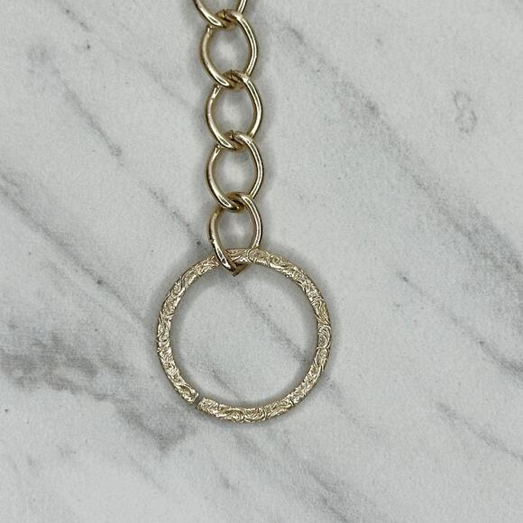 Gold Chain Link Belt XS/S โจ Lightweight Textured Metal Adjustable ๐ - Picture 12 of 12